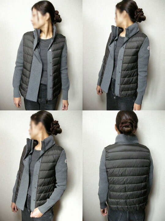 楽天市場】【MONCLER/モンクレール/ウールニット切替ダウンジャケット 