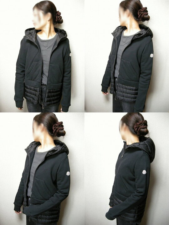 楽天市場】【MONCLER/モンクレール/スウェット切替フード付きダウン 