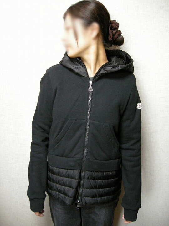 楽天市場】【MONCLER/モンクレール/スウェット切替フード付きダウン 