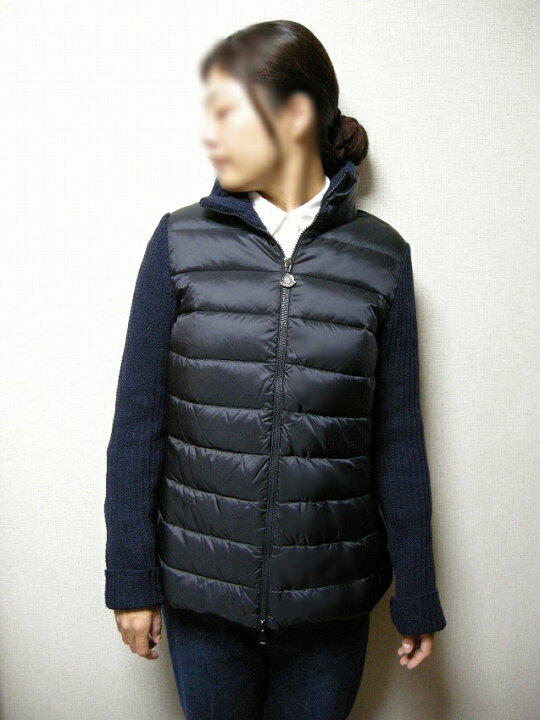 楽天市場】【MONCLER/モンクレール/カシミヤウールニット切替ダウン 