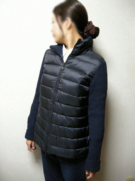 楽天市場】【MONCLER/モンクレール/カシミヤウールニット切替ダウン 