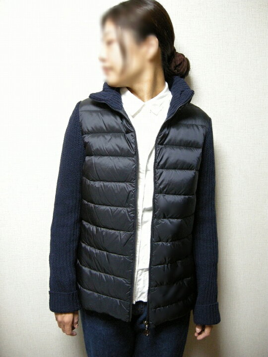 楽天市場】【MONCLER/モンクレール/カシミヤウールニット切替ダウン 