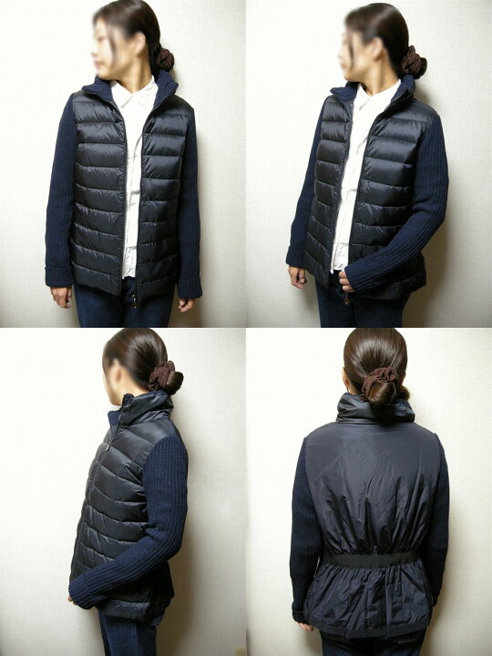楽天市場】【MONCLER/モンクレール/カシミヤウールニット切替ダウン 