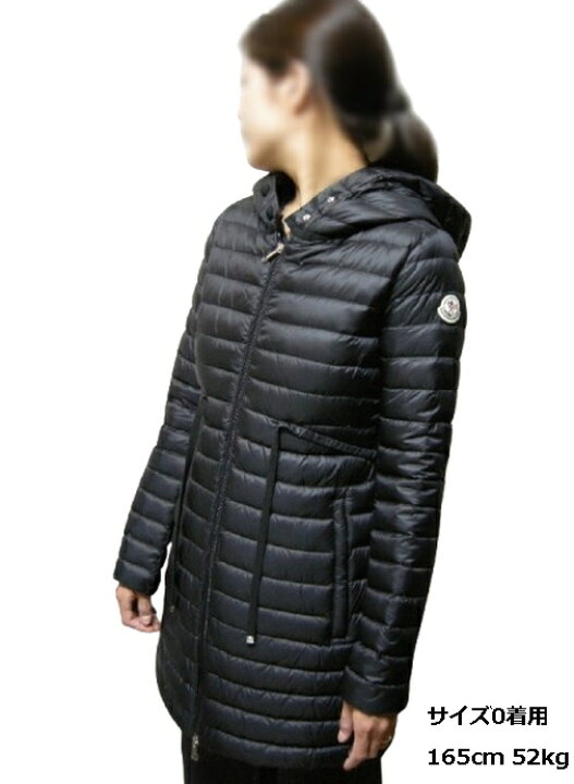 モンクレールMONCLER ダウンコートレディース165Mサイズ黒