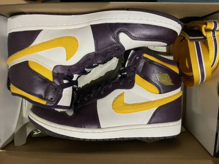 楽天市場】【2009 NIKE AIR JORDAN 1 Retro High Strap Grand Purple 
