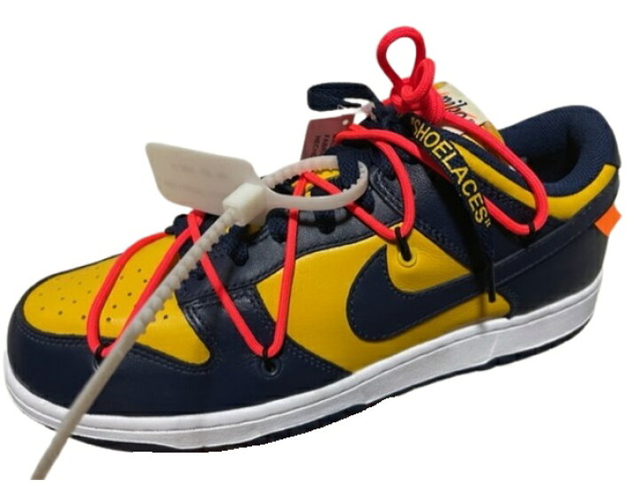 楽天市場】【NIKE DUNK LOW LTHR OW OFF-WHITE MICHIGAN/ナイキ ダンク  