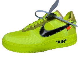 【THE TEN 10 NIKE AIR FORCE 1 LOW OFF-WHITE AF1/ザ テン ナイキ エアフォース1ロー オフホワイト/VOLT/BLACK-VOLT-CONE/ボルト ネオンイエロー ブラック/AO4606-700/スニーカー/シューズ/メンズ/サイズUS9.5 (27.5cm) 】