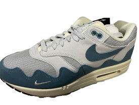 【NIKE AIR MAX 1 PATTA ナイキ エア マックス1 パタ METALLIC SILVER/NOISE AQUA/PURE PLATINUM/メタリック シルバー/ノイズ‐アクア/DH1348-004/スニーカー/シューズ/メンズ/サイズUS10 (28cm) 】