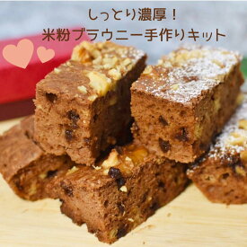 【数量限定 】米粉ブラウニー 米粉 スイーツ チョコレート ブラウニー バレンタイン 材料キット 簡単 手作りキット