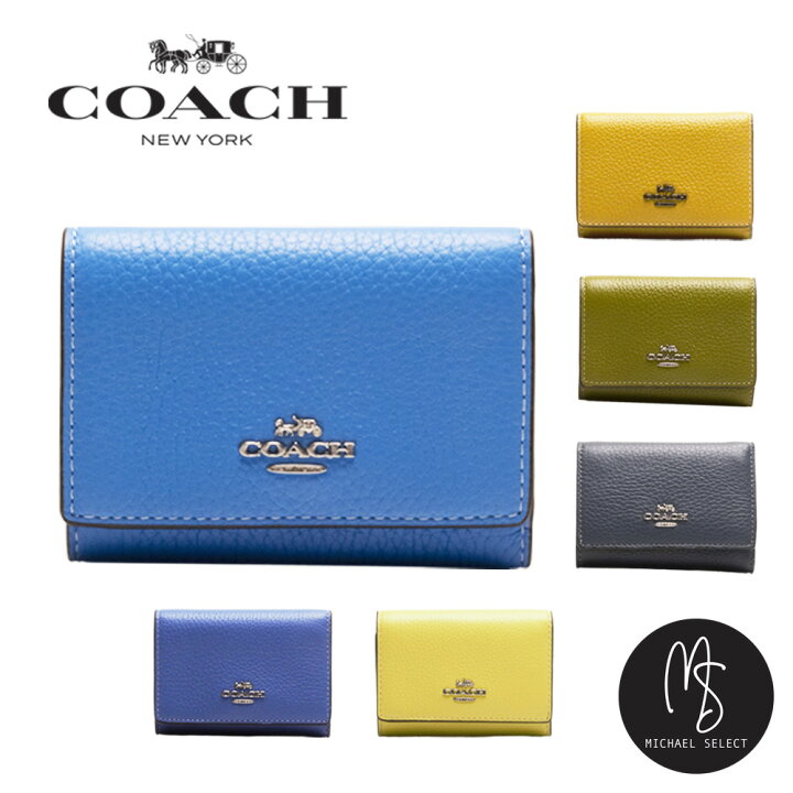 楽天市場】コーチ COACH 財布 三つ折り財布 ミニ財布 レザー 