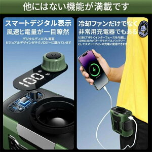 暑さ対策グッズ 最強 扇風機 腰掛け扇風機 首掛け 羽なし 腰ベルトファン 空調ファン 100段階風量 24時間動作 6000mAh大容量 静音 軽量 サーキュレーター ハンズフリー USB充電式 持ち運び ワー