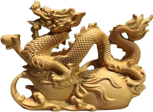 龍の置物 風水 グッズ 神龍 木彫り 置物 風水 開運 高級天然ツゲ木彫り 竜 風水 車載置物 縁起物開運厄除 祈願成就 金運アップ 開運 金運 財運 装飾置物厄除け 開運グッズ 幸運 開運 昇運 機