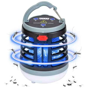 電気蚊取り器 電撃殺虫器 電撃殺虫機 UV光源誘引式 USB 充電式 超大容量バッテリー1600mA 殺虫ライト 吸引式捕虫器 コバエ撃退360°強力蚊除け 省エネ 薬剤不用 室内 屋外 蛾 蚊 コバエ 寝室/居間