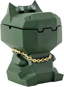 灰皿 かば 卓上 蓋付き かわいい 面白い 大容量 インテリア おしゃれ室内 屋内 屋外 机 テーブル 臭わない お手入れ簡単 タバコ 喫煙具 漫画かわいい プレゼント さまざまな色をご用意