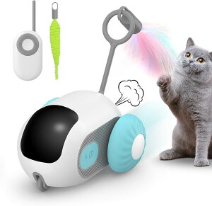 猫 おもちゃ 自動 リモコン付き 一人遊びや飼い主とのインタラクティブ 猫じゃらし 電動 電動ネズミ ウィキッドマウス USB充電式 猫 玩具 自動 障害物回避センサー 簡単操作 天然素材 猫ちゃ