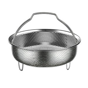 蒸し器 蒸しかご 14cm/18cm/22cm ステンレス 蒸し器 揚げ物かご 洗米機蒸しバスケット 蒸し皿 多機能 耐熱 便利 お手入れ簡単 ハンドル付き 水切り 油切り 調理器具 調理用品厚手 304ステンレス