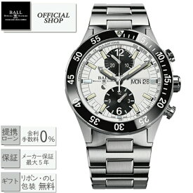 【最大60回無金利ローンok】BALL Watch Road Master Rescue Chronograph DC3030C-SJ-WHBKボールウォッチ ロードマスター レスキュークロノグラフ 白黒［機械式自動巻 腕時計 メンズ 男性 ギフト ラッピング無料]