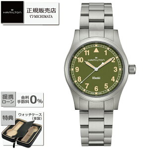 yő60񖳋[okzHAMILTON H69401160Khaki Field Quartzn~g J[L tB[h NH[c 38mm [v Y Vi Ki Mtg bsO]