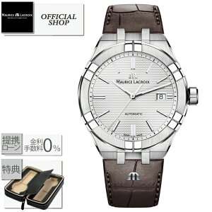 yő60񖳋[okzMaurice Lacroix AIKON Automatic 42mm AI6008-SS001-130-1[Ki [XENA ACR rv I[g}`bN @B Y j Vo[ v U[ uE