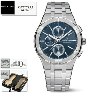 yő60񖳋[okzMaurice Lacroix AIKON Quartz CHRONOGRAPH 42mm AI1118-SS002-430-1[Ki [XENA rv NH[c dr Y j Mtg bsO]
