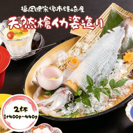 国産 いか 刺身 イカ 姿造り 刺身 220g 2杯 合計 440g 敬老の日 ギフト 活イカ 烏賊 ヤリイカ 活造り【冷凍】槍 イカ 九州 福岡 鐘崎産 天然 おつまみ お歳暮 お中元 父の日 贈答 お取り寄せ いかそうめん 海鮮 送料無料