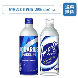 コカ・コーラ社製品 490mlボトル缶/24本入り×2箱/48本/2ケース/北東北限定/アクエリアススパークリング/アンバササワーホワイト