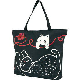 くろちく 和のマルチトートバッグ 猫と毛糸玉 (送料無料)