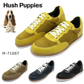 ハッシュパピー メンズ レザー スニーカー ウォーキングシューズ Hush Puppies M-7106T 7106T 紳士 靴 本革 軽量 3E