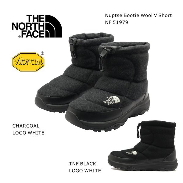 人気のヌプシシリーズ ウールショートモデル THE NORTH 新色追加して再販 限定タイムセール FACE ノースフェイス レディース メンズ ブーツ ヌプシ ショート 靴 ウール ブラック V NF51979 ビブラム ブーティー チャコール