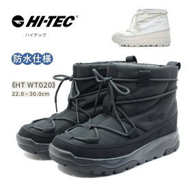 HI-TEC ハイテック レディース ブーツ HT WT 020 JOKUTLL SHORT WP 防水 防寒 防滑 靴 黒 ブラック エクリュ