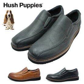 ハッシュパピー メンズ カジュアルシューズ M-7121T ウォーキング スリッポン 軽量 幅広3E 本革 紳士靴 Hush Puppies 7121T