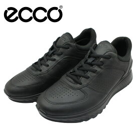 エコー ECCO メンズ レザー スニーカー エクソストライド M EXOSTRIDE M 835314 ウォーキングシューズ 本革 ブラック