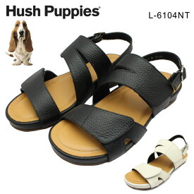 ハッシュパピー レディース コンフォート サンダル オープントゥ L-6104NT ベルクロ 婦人 靴 Hush puppies 6104NT