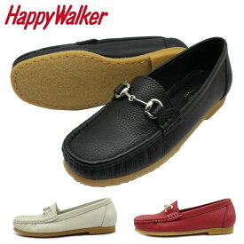 ハッピーウォーカー Happy Walker レディース スリッポン ビット レザー HWL-2714 クレープ底 モカシンシューズ 2714 革 婦人 靴 大塚製靴