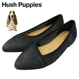 Hush Puppies ハッシュパピー レディース フラットシューズ パンプス 婦人靴 L-06529002 ブラック クロ