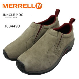 メレル MERRELL メンズ スニーカー ジャングルモック J004493 JUNGLE MOC 靴 アウトドア スリッポン 防水スエード BOULDER/RED ボウルダー/レッド