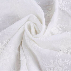 刺繍レース レース生地 刺繍レース 生地 130cm*50cm ワークレース コットンレース 刺繍 花柄 カット A002 綿100% マスク用生地