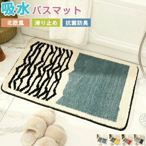 ふわ 浴室 厚手 ふかふか 玄関マット ドアマット マイクロファイバー 40x60cm 洗える 吸水 タオル地 お風呂マット 足拭きマット
