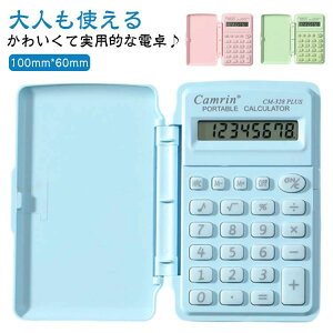 持ち歩 小物 雑貨 電子文具 事務用品 オフィス 持ち運びしやすい 軽量 コンパクト パステルカラー おしゃれ かわいい 電卓 ミニ