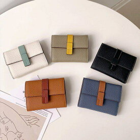 カ 使いやすい 小型 コンパクト 折りたたみ カード入れ 薄型 札入れ 小銭入れ 小さい かわいい カード 牛革 三つ折り レディース