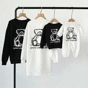 ペ 冬 女の子 ペアルック 親子 ママ ゆったり トップス 秋 親子ペアルック 綿 ペアルック 親子 トレーナー 赤ちゃん ペアルック