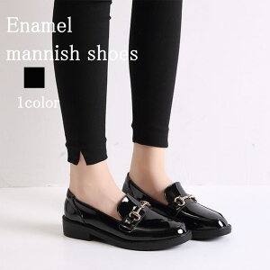 ヒール ブランド 茶 幅広 夏 ローヒール 疲れない 冬 厚底 スリッポン 黒 ビット 学生 エナメルマニッシュシューズ レディース