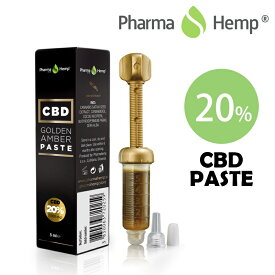 【新発売】CBD メディカル グレード ペースト 20％ 高濃度 CBD1000mg 内容量 5ml CBD CBDV CBDA CBGA CBG CBC ファーマヘンプ GOLDEN AMBER PASTE Pharma Hemp