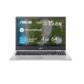 ASUS (エイスース) ノートパソコン Chromebook CX1 ChromeOS インテル Celeron N4500 メモリ4GB SSD64GB 15.6インチ メーカー再生品Aランク