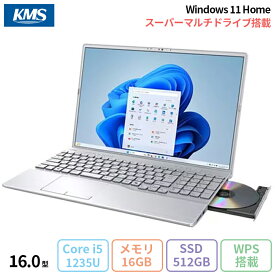 【マラソン終了まで ポイントUP&クーポン配布】 富士通 LIFEBOOK AH47/J3 ノートパソコン FMVA47J3SC Win11 Office付き Core i5-1235U メモリ16GB SSD512GB 16インチ 再生品Sランク
