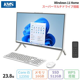 富士通 FMV F55-K1 一体型 デスクトップ パソコン FMVF55K1WA Win11 Office付き Core i5-1235U メモリ16GB SSD512GB 23.8インチ 再生品Sランク