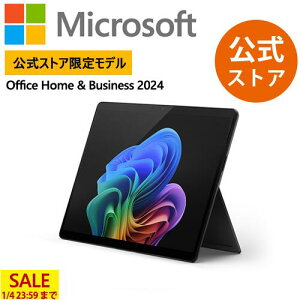�y�Z�[�����{�� -1/4 23:59�܂Łz �yMicrosoft �����X�g�A ���胂�f���zSurface Pro�i�� 11 ����j �u���b�N Snapdragon X Elite / 64GB / 1TB EP2-25108 �}�C�N���\�t�g ���K�̔��X �m�[�g�p�\�R�� Copilot+ PC �m�[�g
