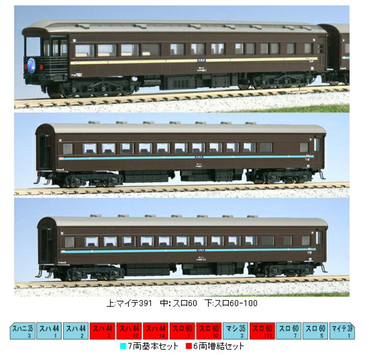 楽天市場】スハ44系特急（つばめ） 7両基本セット【KATO・10-534 