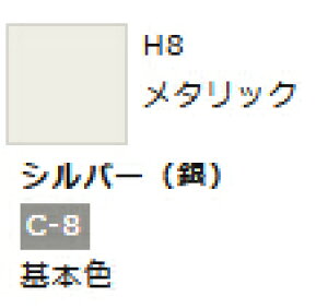 水性ホビーカラー シルバー (銀) H8 【GSIクレオス・H8】「鉄道模型 工具 ツール」