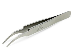 精密ピンセット(先丸・ツル首タイプ) 【タミヤ・74108】「鉄道模型 工具 TAMIYA」